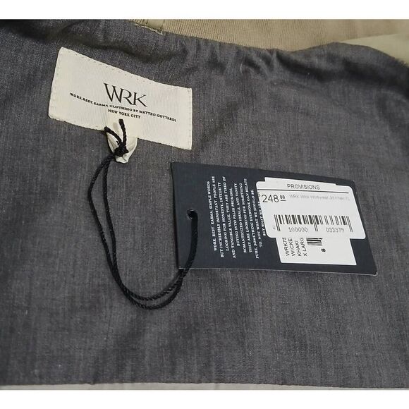 Work rest karma Matteo gottardi mens large lightweight tan jacket summer spring - Picture 5 of 7